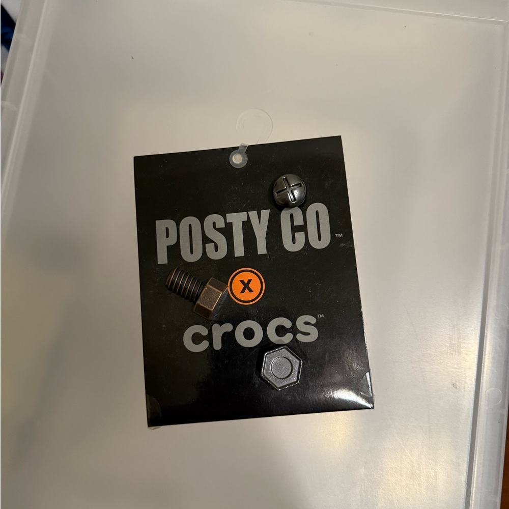 CROCS Posty Co Jibbitz Set - Black and Orange